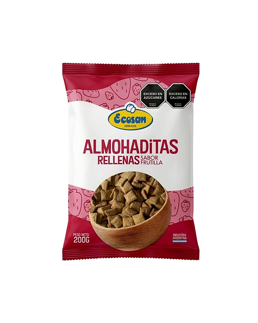 Almohaditas rellenas frutilla