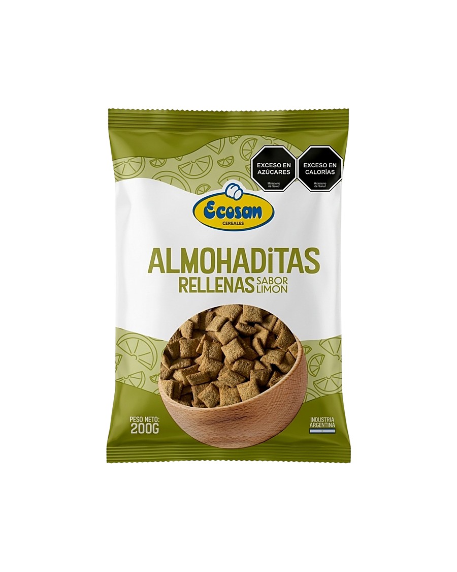 Almohaditas rellenas limón