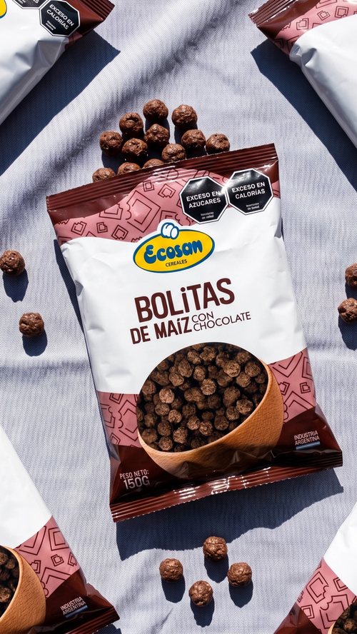 Bolitas de maíz chocolate