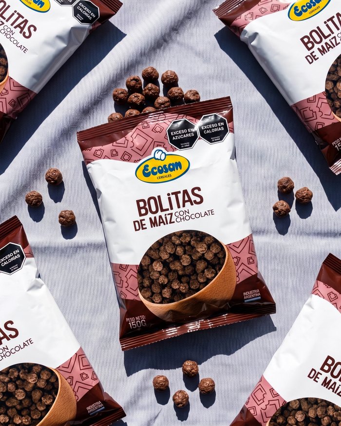 Bolitas de maíz chocolate