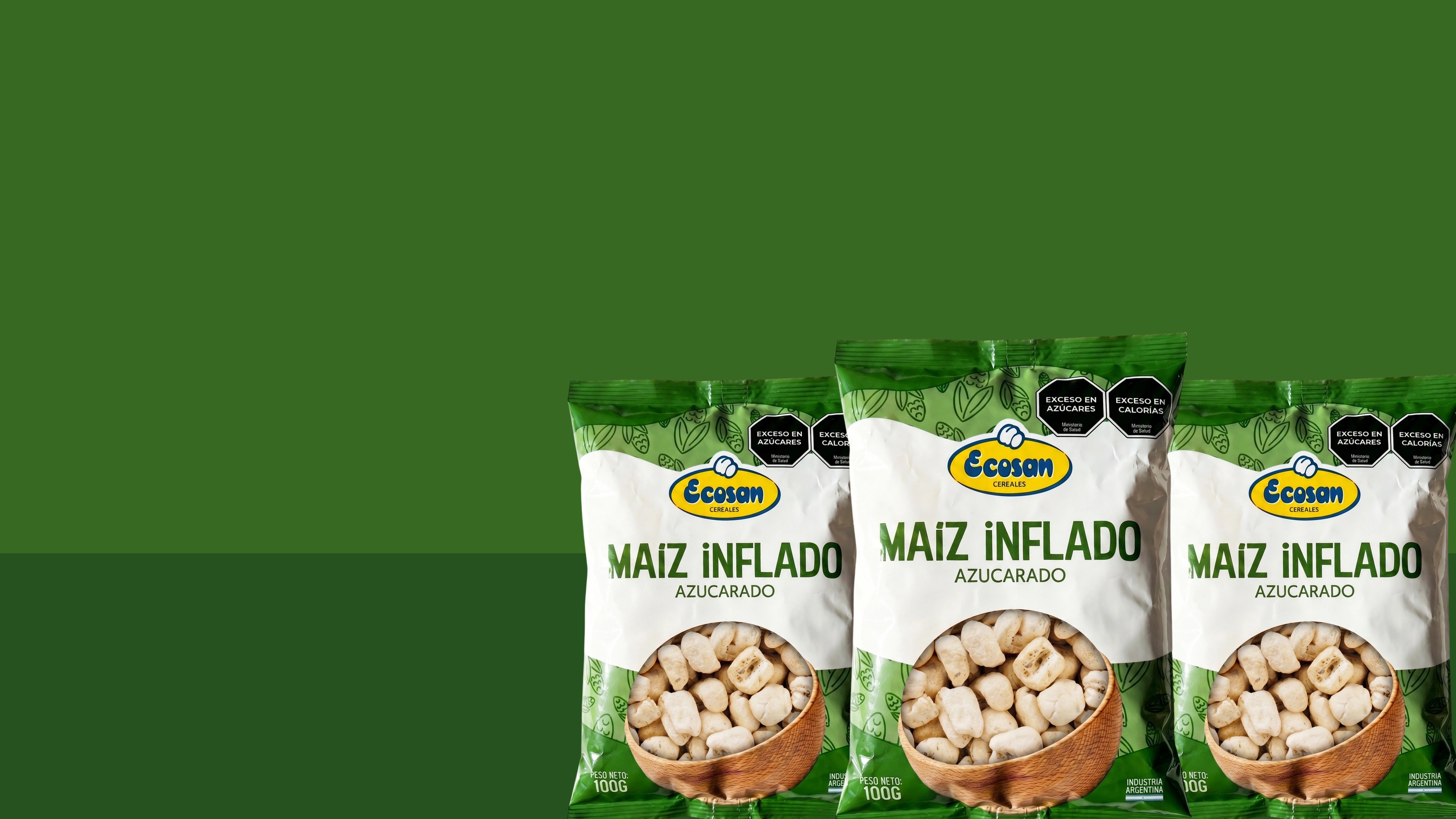 Maíz inflado azucarado Ecosan
