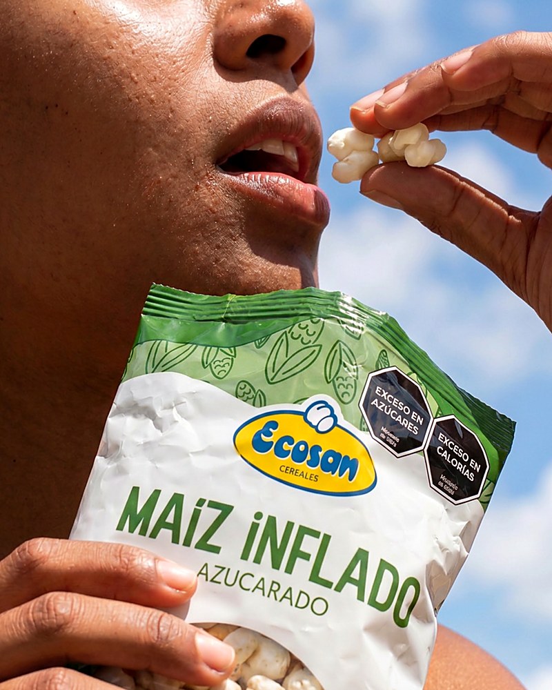 Snack de maíz inflado Ecosan