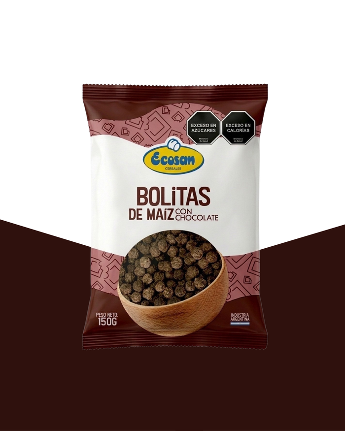 Bolitas de maíz chocolate - Ecosan Alimentos