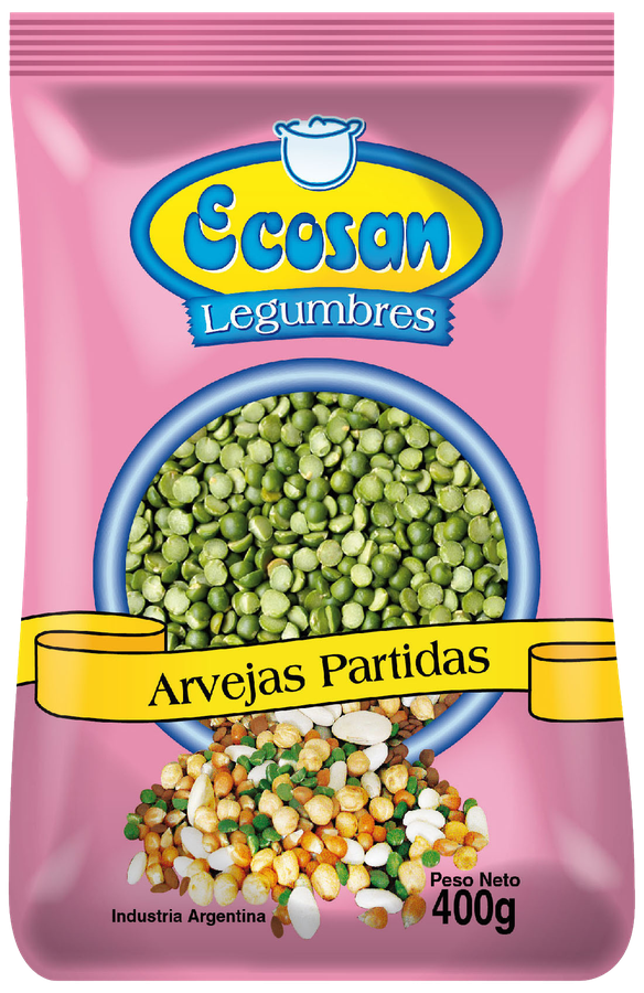 Arvejas partidas - Ecosan Alimentos
