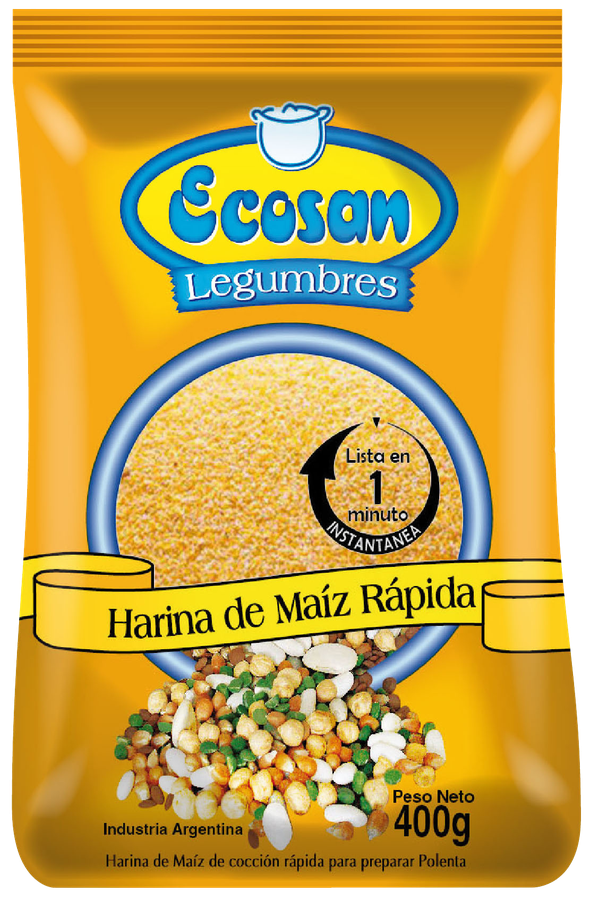 Harina de maíz rápida - Ecosan Alimentos